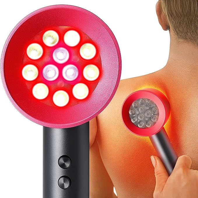 Avichic Red and Blue Light Therapy Handheld Device