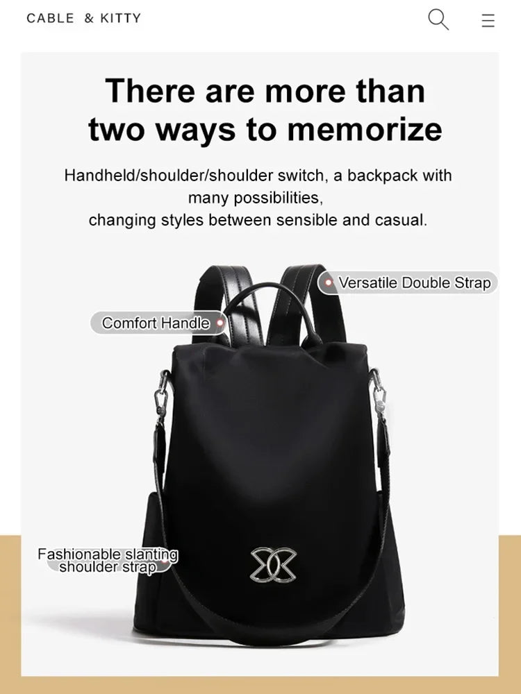 Large Capacity Anti-Theft Backpack - Secure and Durable Travel Backpack with USB Charging Port