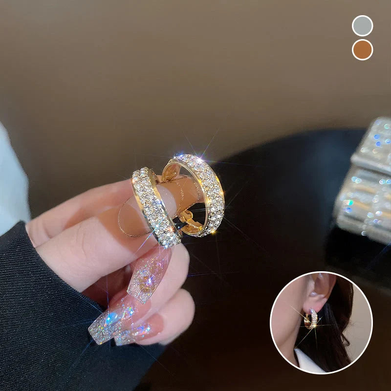Sparkling Small Hoop Earrings