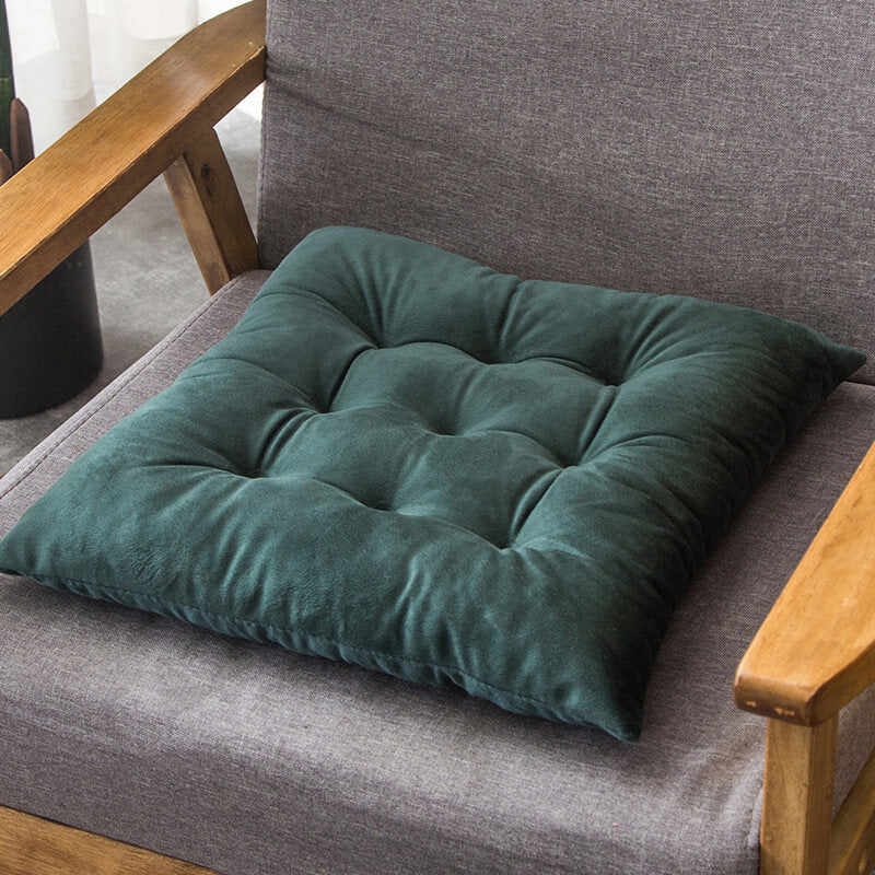 Soft Velvet Dining Chair Cushions with Ties 16" x 16"