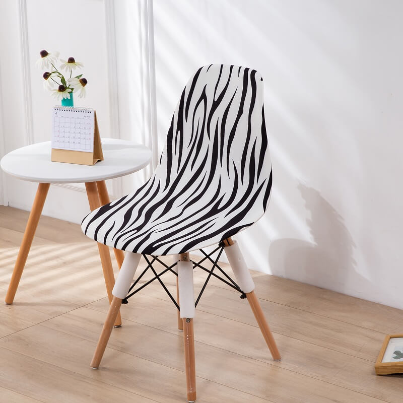 Printed Elastic Shell Chair Covers