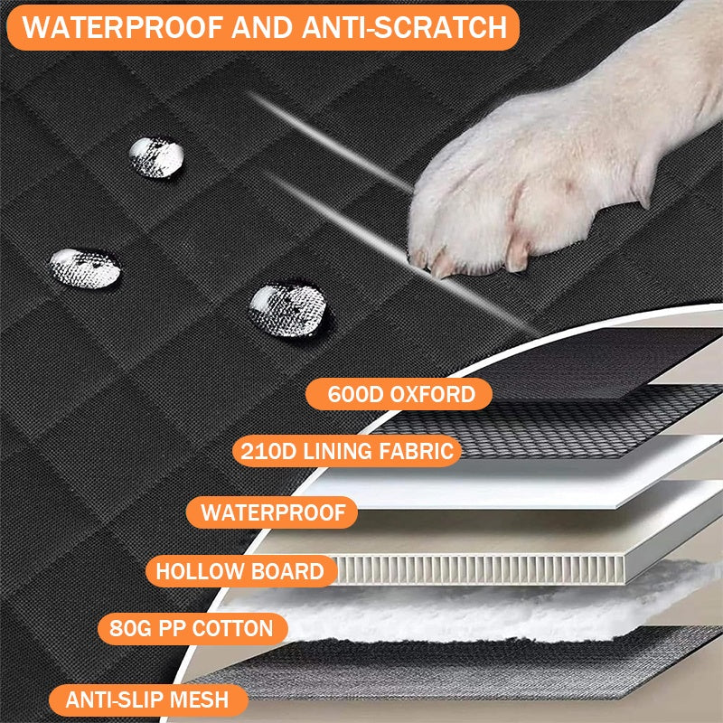 Scratch-resistant Pet Dog Car Seat Cover with Viewing Window