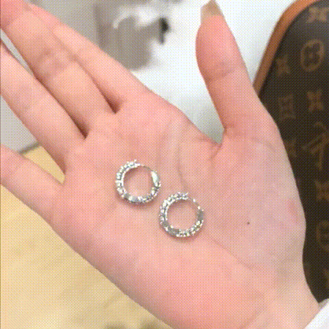Silver Moissanite Earrings