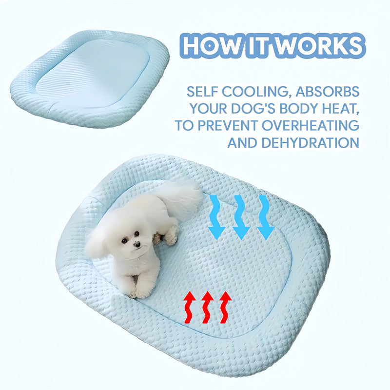 Ice Silk Cooling Dog Bed for Summer