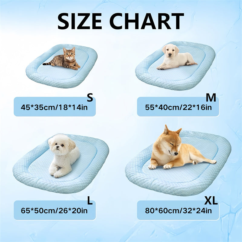Ice Silk Cooling Dog Bed for Summer