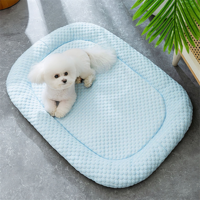 Ice Silk Cooling Dog Bed for Summer