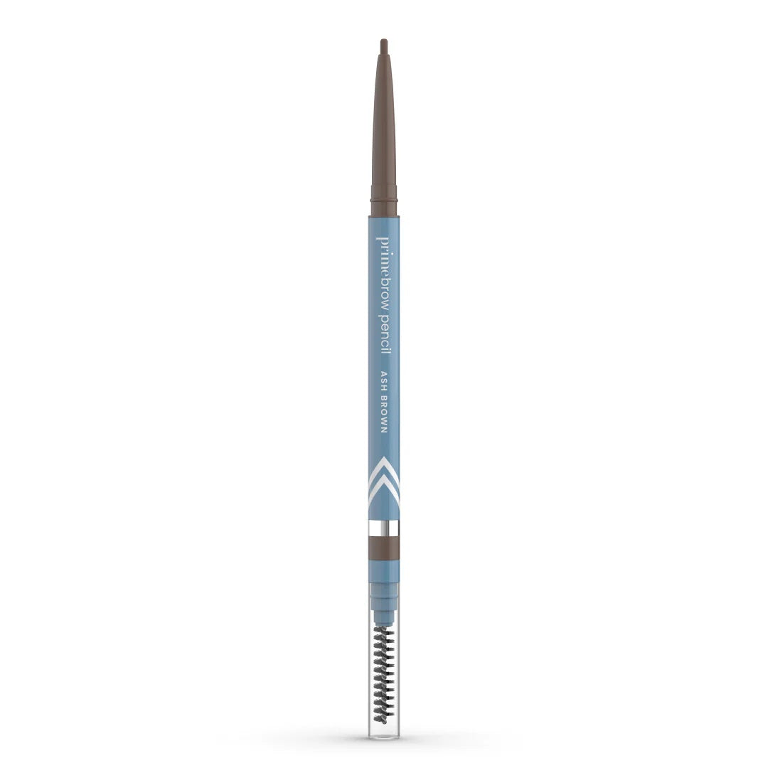 PrimeBrow Pencil – Smudge-Proof Micro-Fine Tip Eyebrow Pencil with Spoolie, Natural Gray & Mature-Friendly Shades