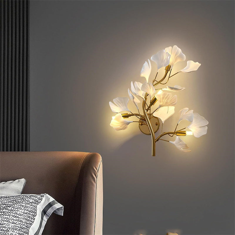 Modern Ginkgo Leaf Wall Lamps