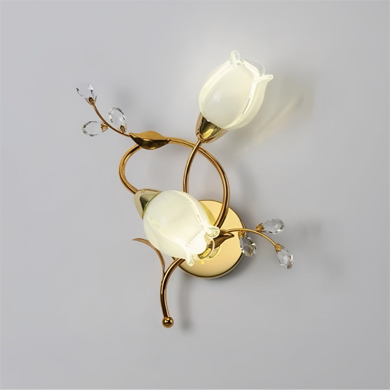 French Retro Flower Wall Sconce