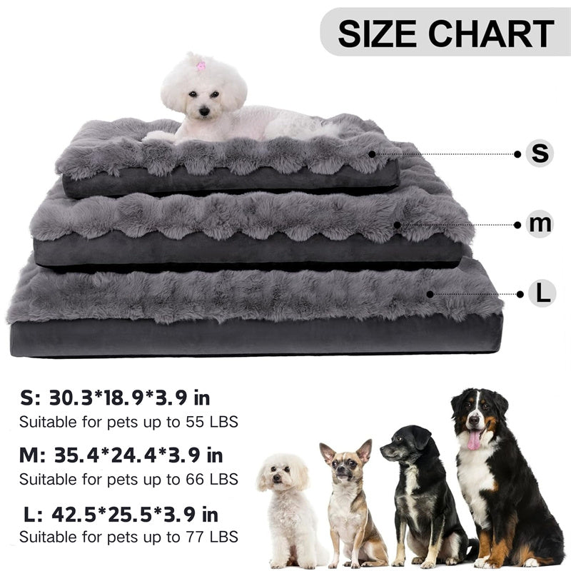 Soft Plush Orthopedic Dog Bed with Removable Washable Cover
