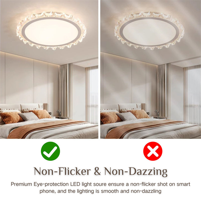 Modern Round Ceiling Light 3-Color Adjustable Light