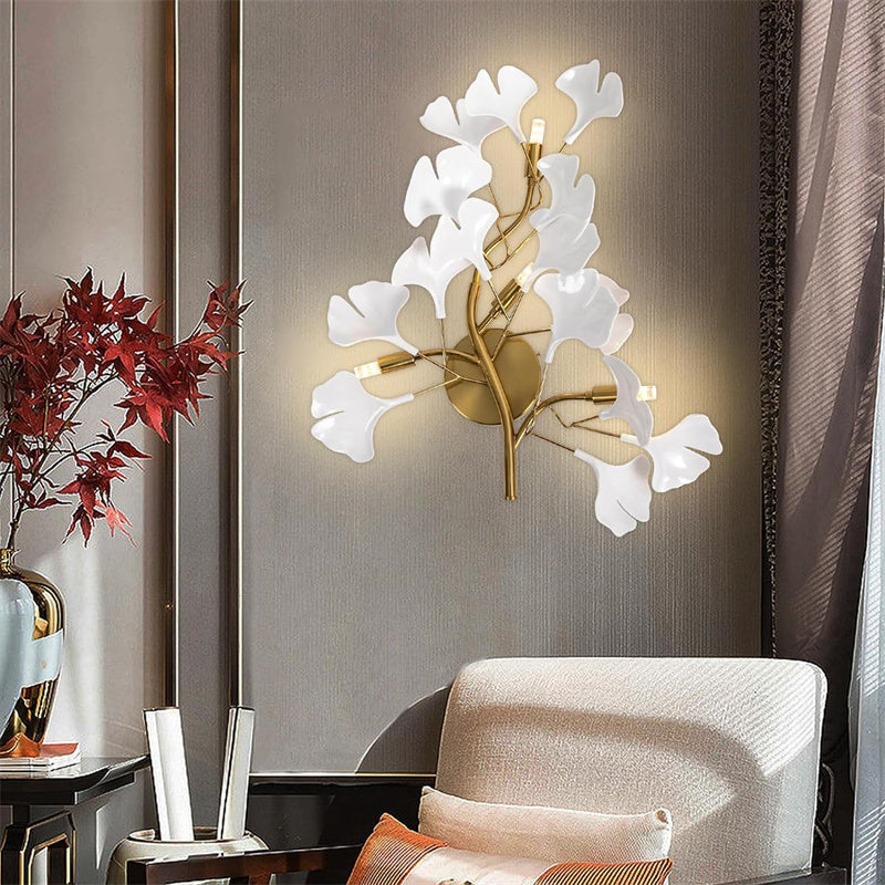 Modern Ginkgo Leaf Wall Lamps