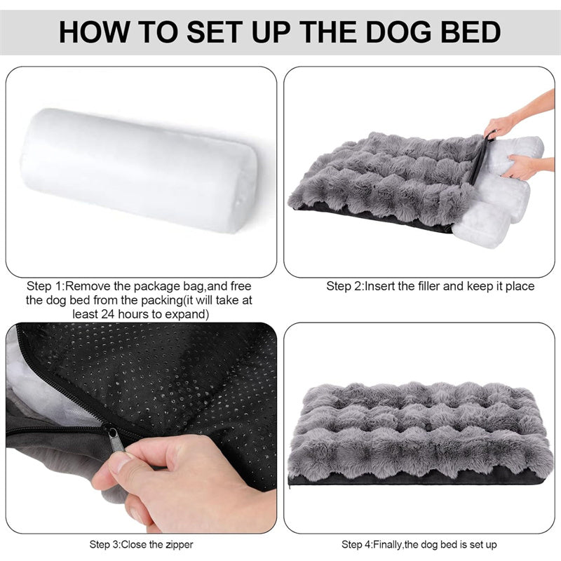 Soft Plush Orthopedic Dog Bed with Removable Washable Cover