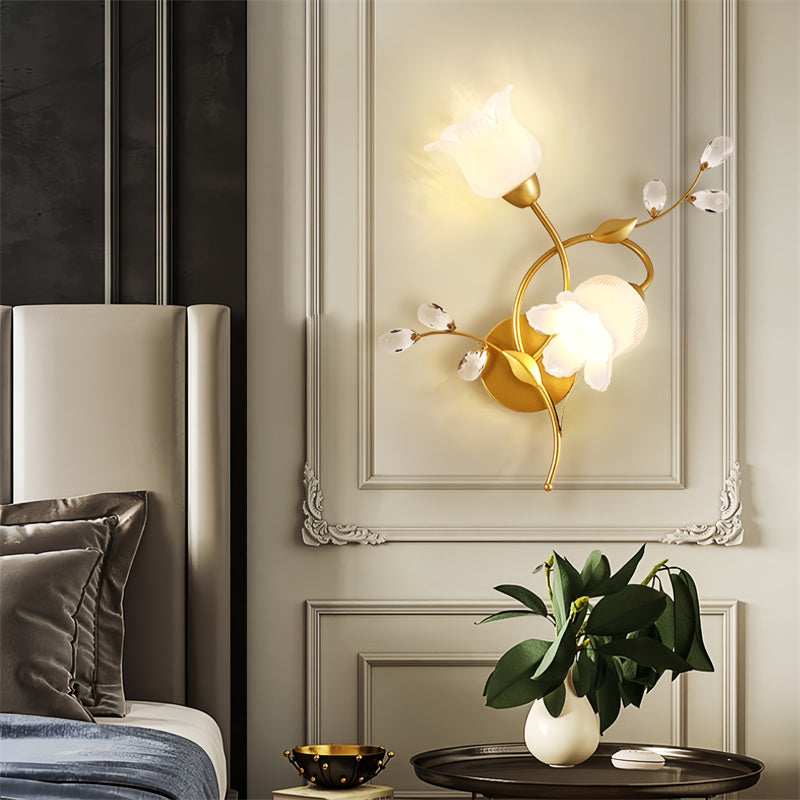 French Retro Flower Wall Sconce