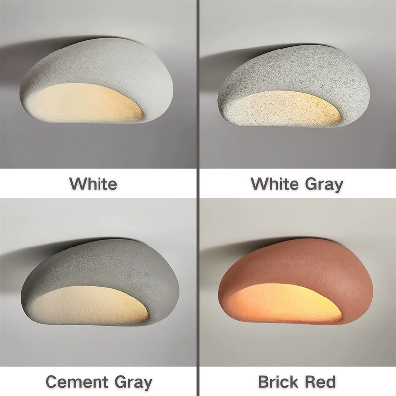 Modern Resin Ceiling Light Fixtures with 3-Color Lights