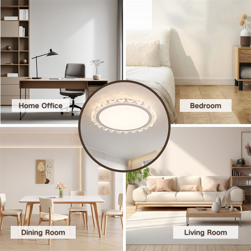Modern Round Ceiling Light 3-Color Adjustable Light