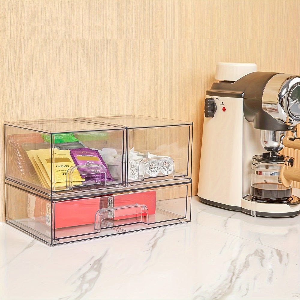 Acrylic Organizer Gift Stackable Vanity Drawers Storage Box