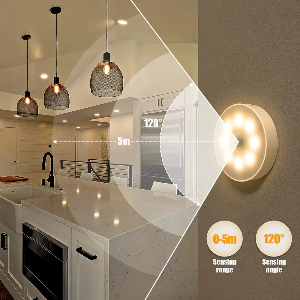 Avichic™ Rechargeable Motion Sensor LED Night Light – USB Lamp for Bedroom, Kitchen, Stairs & Closet