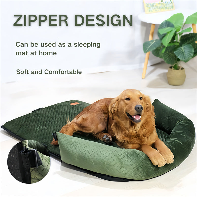 Large Dog Car Seat with Two Safety Buckles