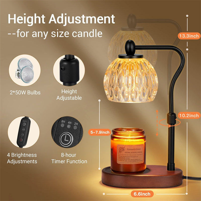 Dimmable Candle Warmer Lamp with 2 Bulbs