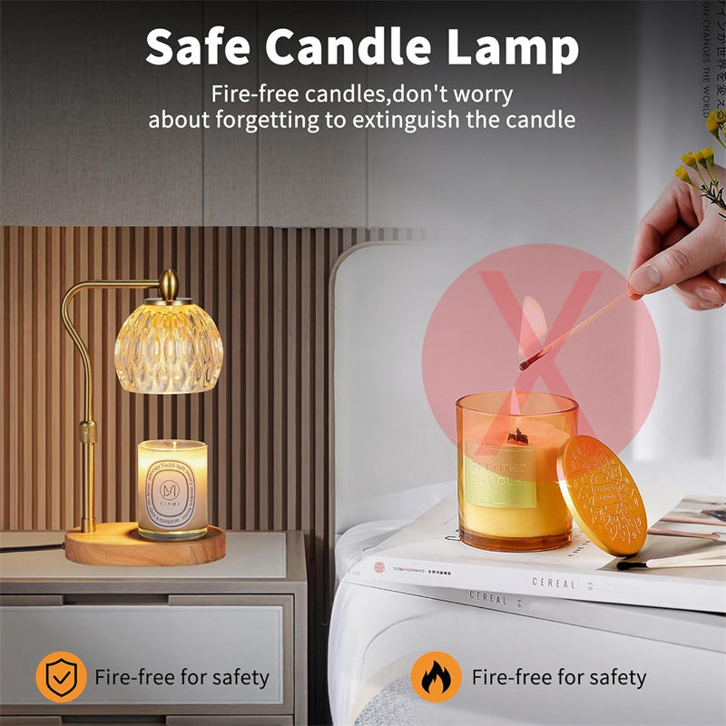 Dimmable Candle Warmer Lamp with 2 Bulbs