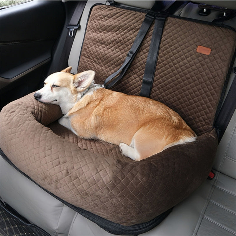 Large Dog Car Seat with Two Safety Buckles