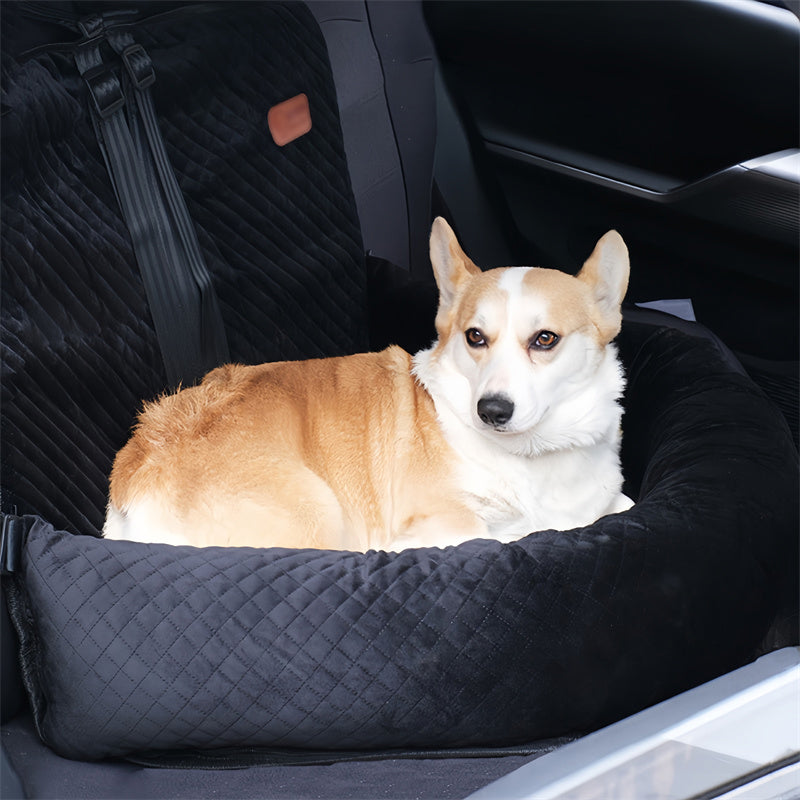 Large Dog Car Seat with Two Safety Buckles