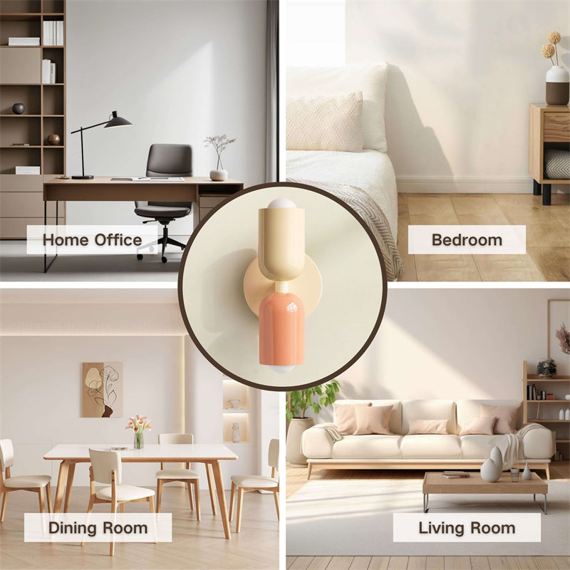 Modern Cream Double Head Wall Light