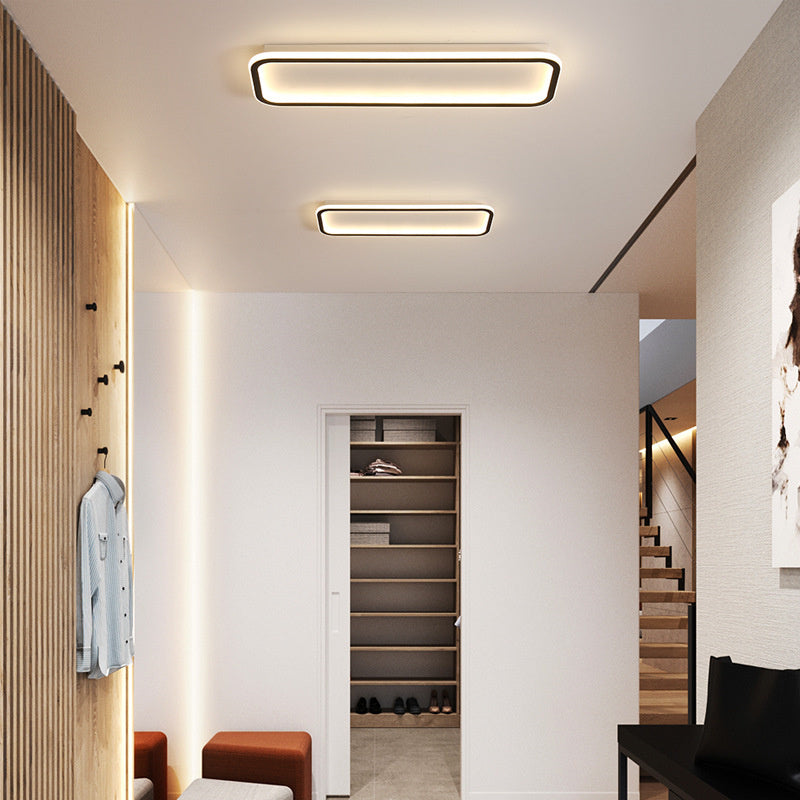 Minimalist Rectangular Flush Mount Ceiling Light