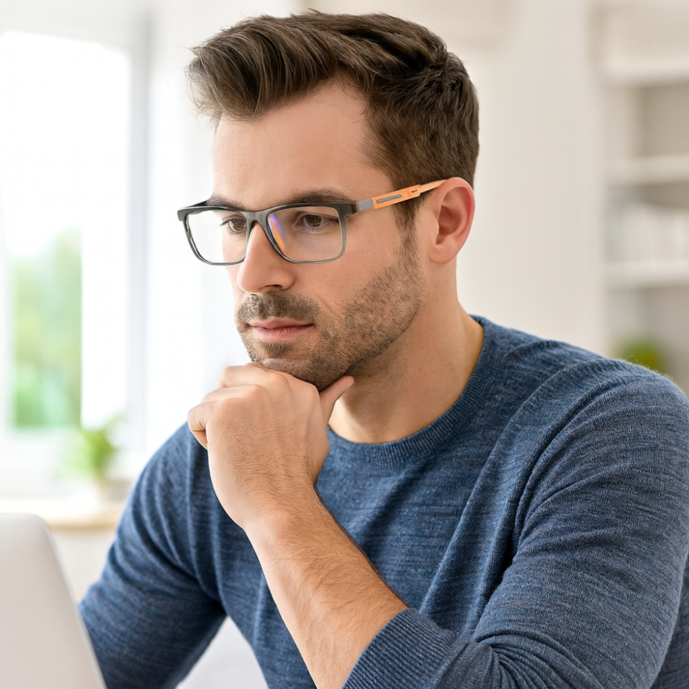 Blue Light Glasses Reading Comfort Design Daily Screen Use