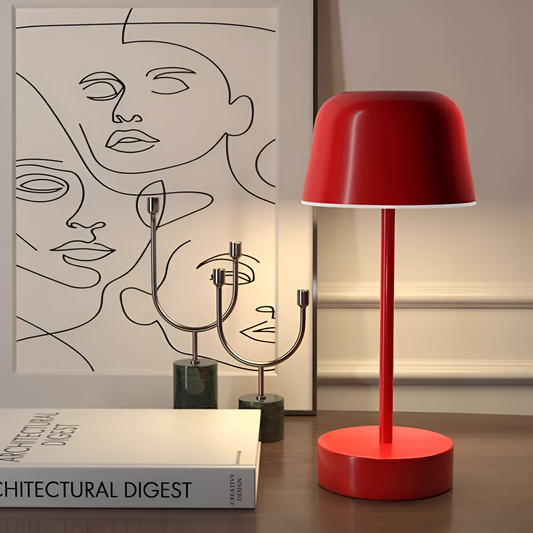 Wireless Rechargeable Retro LED Table Lamp with USB Charging