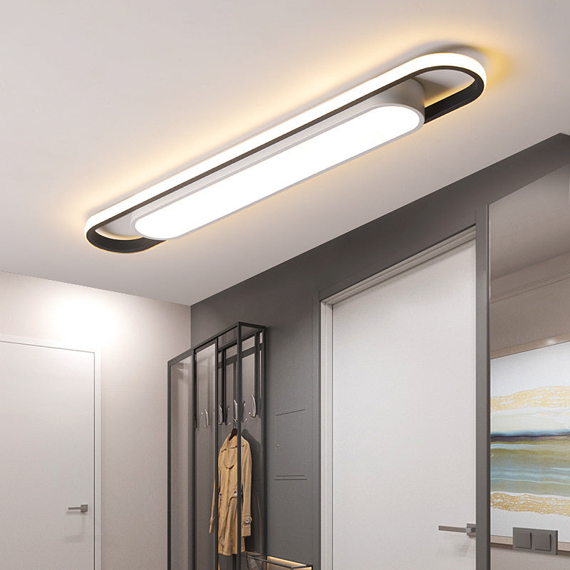 Minimalist Rectangular Flush Mount Ceiling Light