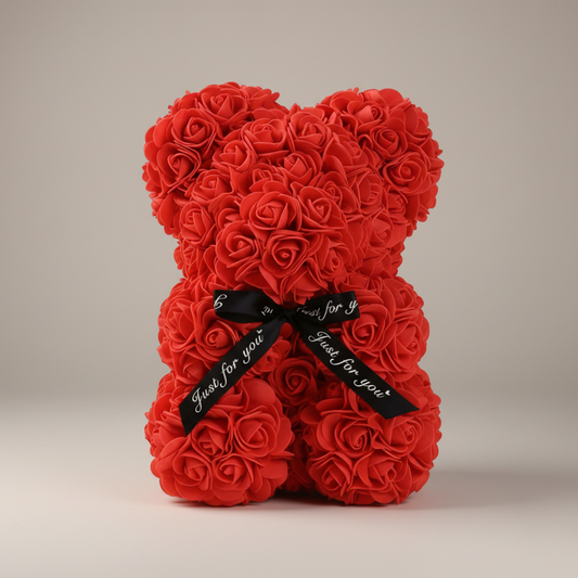 Rose Bear Gift Box Romantic Decorative Teddy