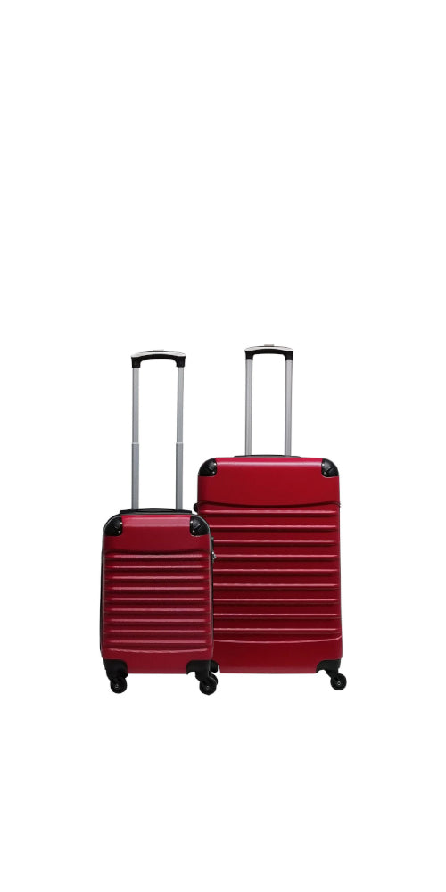 2-Piece Hardshell Luggage Set – Siena Rosso