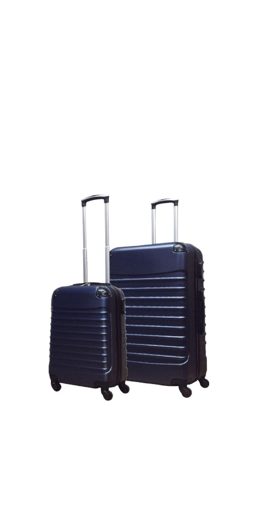 2-Piece Dark Blue Hardshell Luggage Set – Monaco