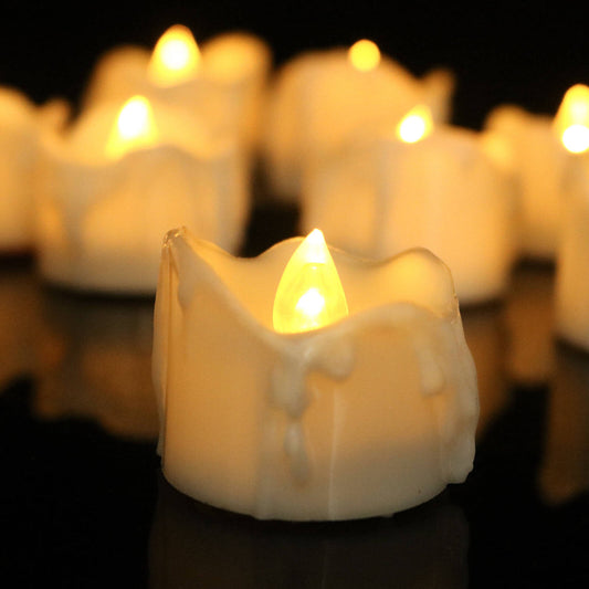 Candle Holders Flameless LED Lights Set Home Decor Ambience