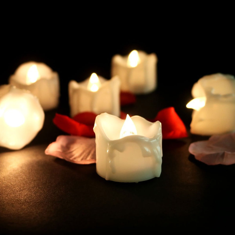 Candle Holders Flameless LED Lights Set Home Decor Ambience