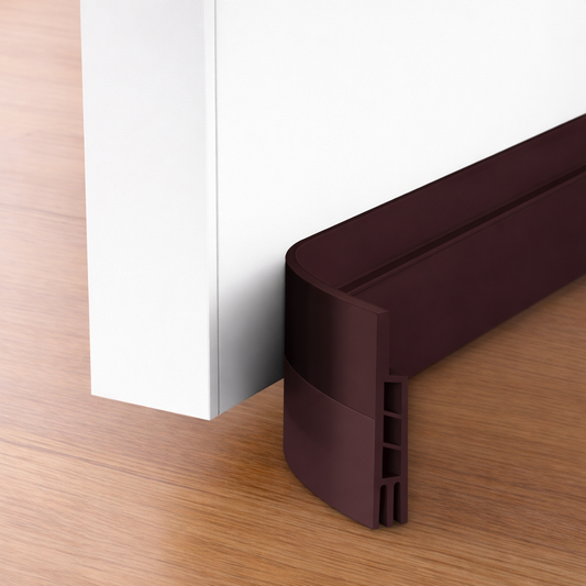 Door Sweep Silicone Under Door Seal Strip Draft Noise Blocking