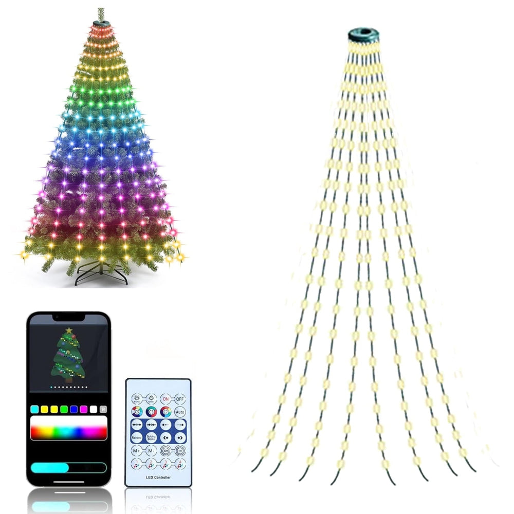 Christmas Lights LED Tree Outdoor Smart Remote Control Decoration