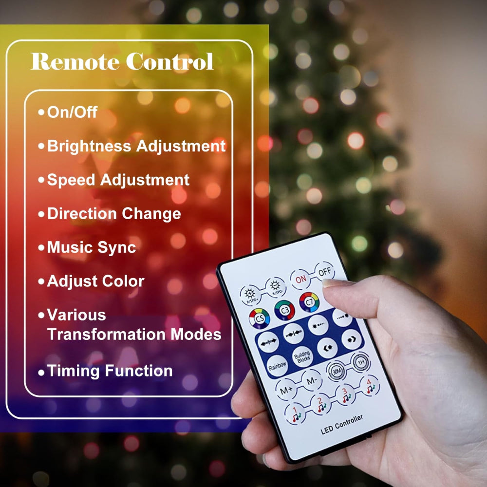 Christmas Lights LED Tree Outdoor Smart Remote Control Decoration