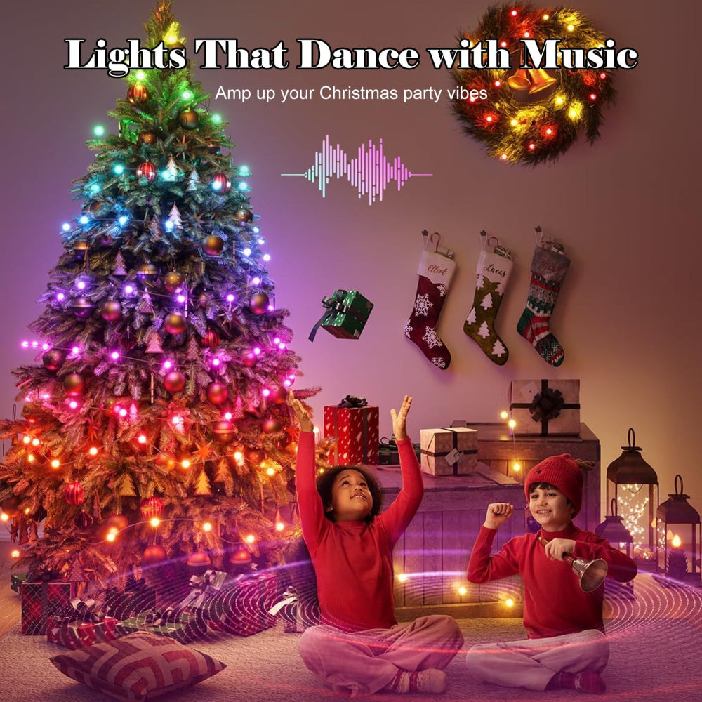 Christmas Lights LED Tree Outdoor Smart Remote Control Decoration