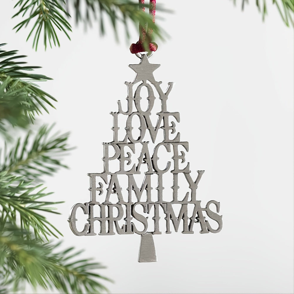 Christmas Ornaments Metal Tree Hanging Holiday Decoration