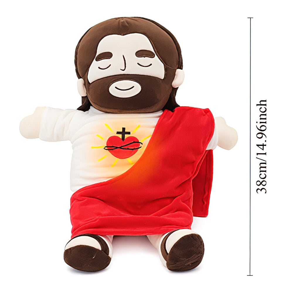Christmas Plushie Toy Sleep Aid Kids Adults Gift Breathing Light Music