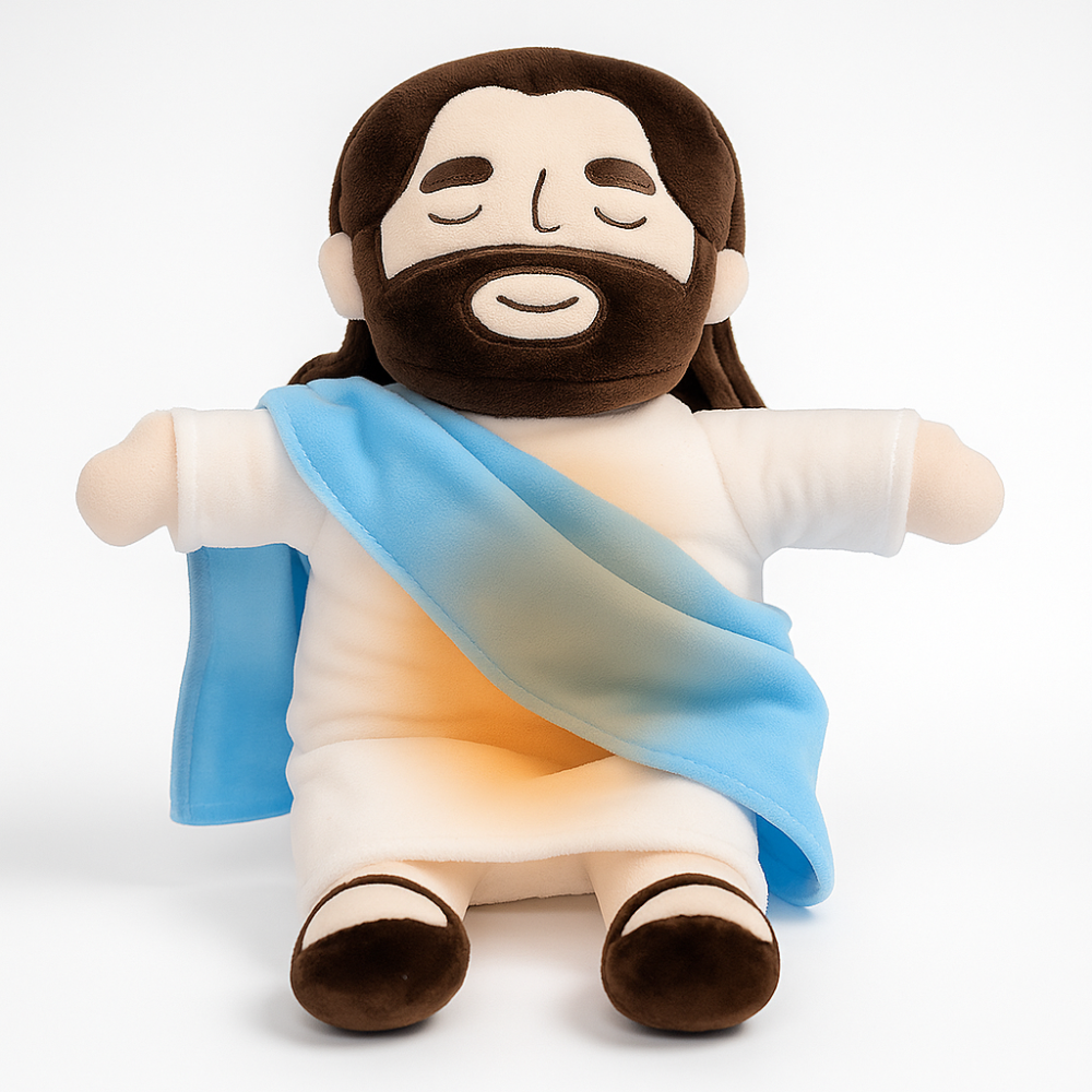 Christmas Plushie Toy Sleep Aid Kids Adults Gift Breathing Light Music