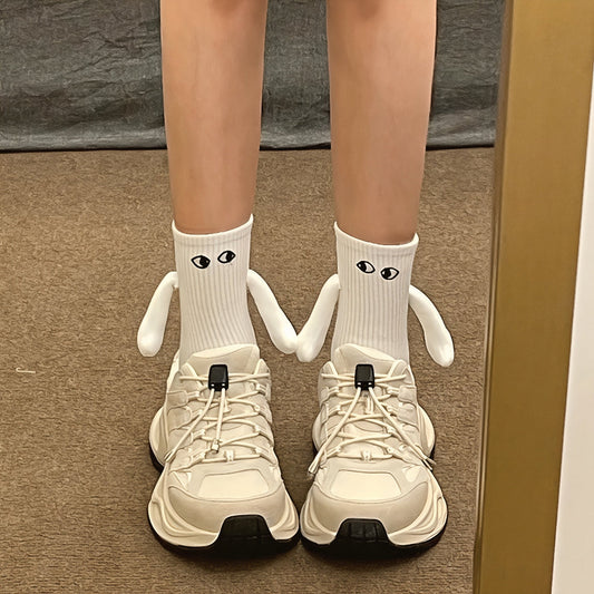 Christmas Stockings Funny Socks Couple Hand-Holding Cozy Gift