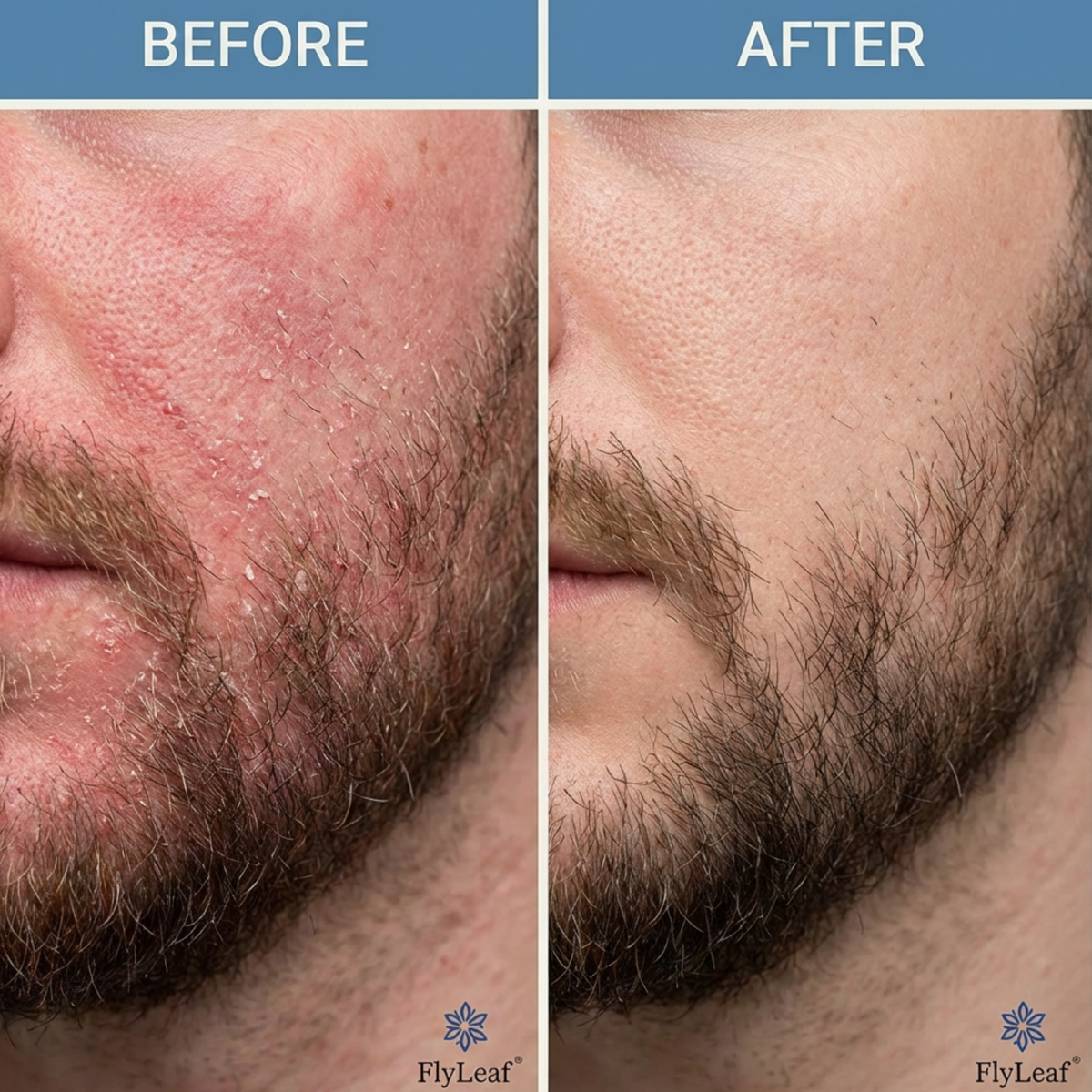 Soothing Scalp and Beard Irritation Relief Cream - Steroid-Free Skin Treatment for Redness and Flaking - Dermatology-Inspired Care for Men