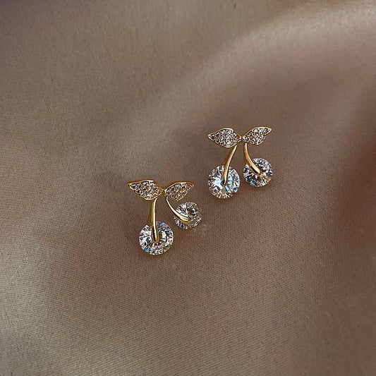 Crystal Cherry Earrings