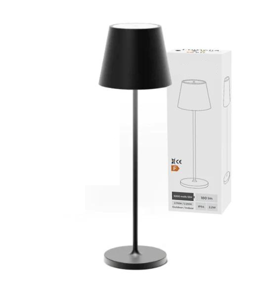 Cordless LED Lamp Set – 48 LEDs, Touch-Dimming, 5,200 mAh Battery, Aluminum Design