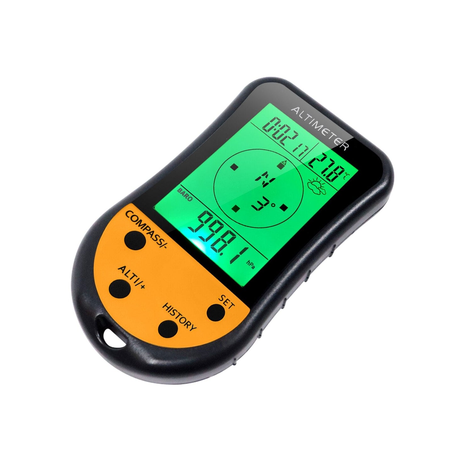 8-in-1 Multifunction Digital Altimeter with Barometer, Compass, Thermometer, Weather Forecast, Clock, and Calendar