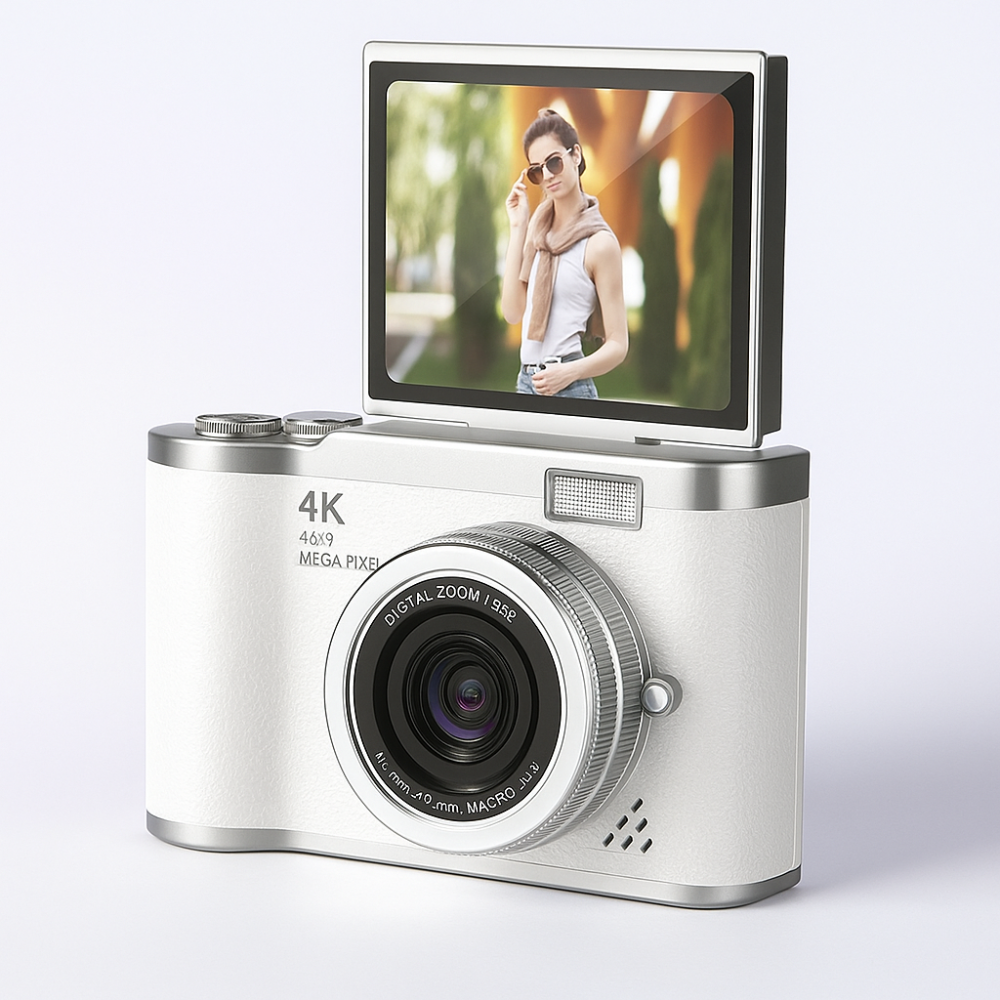 Digital Camera Gift 4K Flip Screen Vlogging Video Recorder
